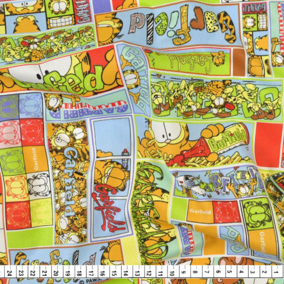 Tricoline Estampado Coleção Garfield-Quadrinhos Larg.150cm 100%Algodão Conserv1-J/2-2/3-2/5-3/6-1
