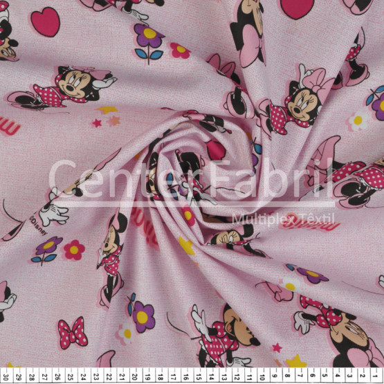 Tricoline Estampado Coleção Disney -Minie  Larg.148cm 100%Algodão