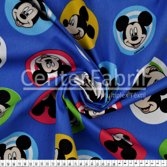 Tricoline Estampado Coleção Disney - Mickey Buttons Larg.148cm 100%Algodão
