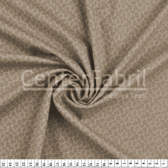 Tecido Tricoline Est Roda Cores - Cashmere Fdo Bege Larg.150cm 100%Algodão 115gr/m² Conserv1-J/2-2/3-2/