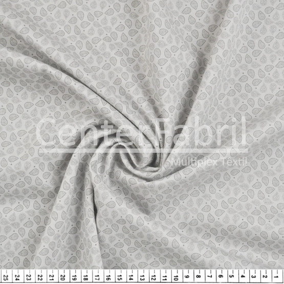 Tecido Tricoline Est Coleção Roda de Cores -Cashmere Fdo Cinza Largura 150cm 100%Algodão 115gr/m² Conserv1-J/2-2/3-2/
