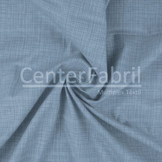 Tecido Tricoline Est Roda Cores - Abstrato Fdo Azul Turquesa Larg.150cm 100%Algodão 115gr/m² Conserv1-J/2-2/3-2/