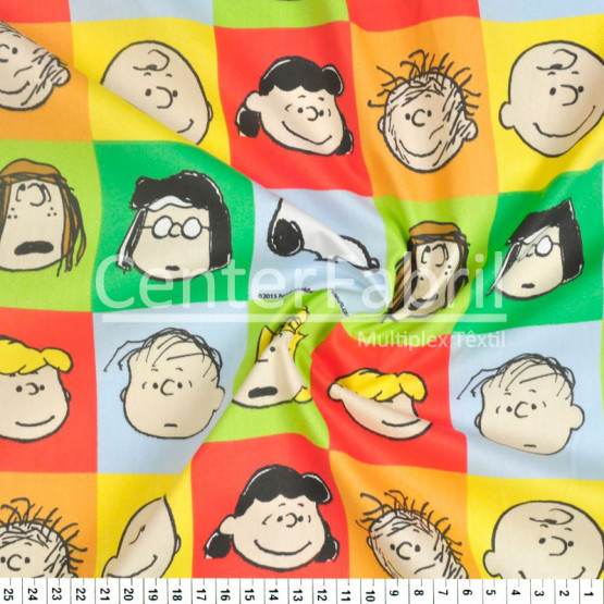 Tricoline Estampado Coleção Snoopy-Personagem Larg.150cm 100%Algodão