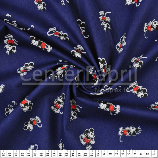 Tricoline Estampado Coleção Disney - Mickey Vintage Larg.148cm 100%Algodão