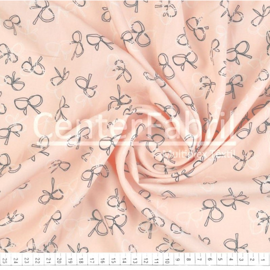 Tecido Viscose Estampa Laço Fdo Rosa Larg 140cm 100%Viscose. 121gr/m² Conserv1-H/2-2/3-3/5-3/6-1