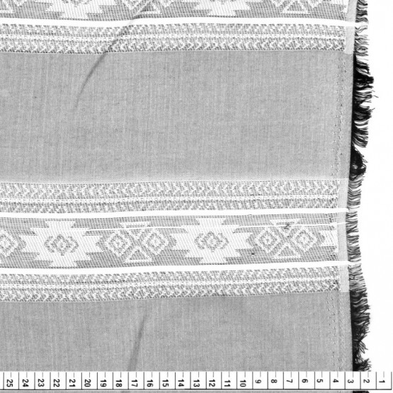 Tecido Viscose Jacquard Fio Tinto Preto/Bco Larg. 140cm 100% Viscose. Conserv1-H/2-2/3-3/5-3/6-8