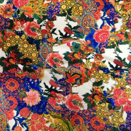 Tecido Viscose Estamp Digital Larg 140cm 100%Viscose des548cor355