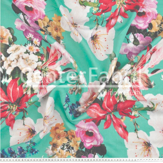 Tecido Viscose Estampa Digital Larg 145cm 100%Viscose 104gr/m2