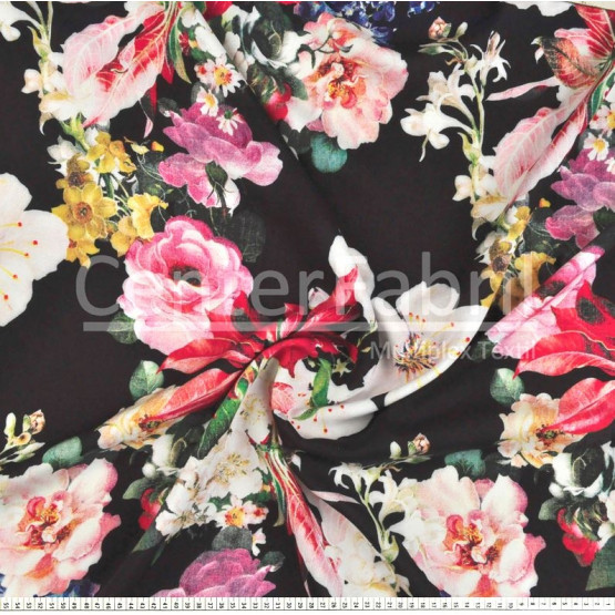 Tecido Viscose Estampa Digital Larg 145cm 100%Viscose 104gr/m2