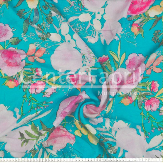 Tecido Viscose Estamp Digital Larg 145cm 100%Viscose 104gr/m2