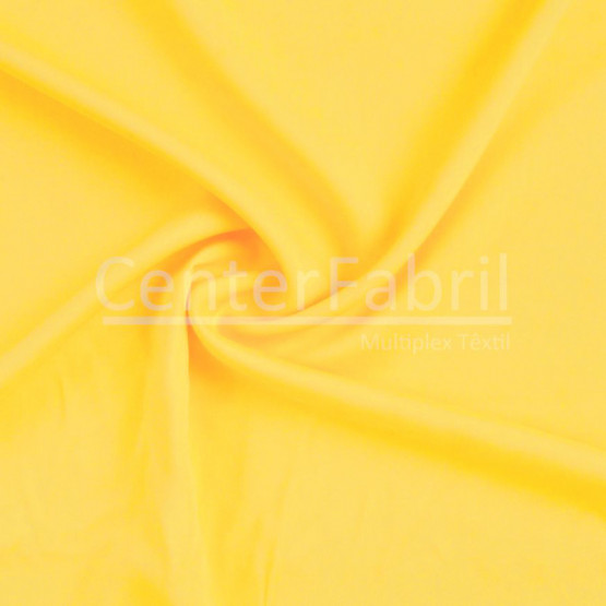 Tecido Viscose Lisa Amarelo Acácia  Larg140cm 100%Viscose 92gr/m2.Conserv1-N/2-2/3-2/5-3/6-1
