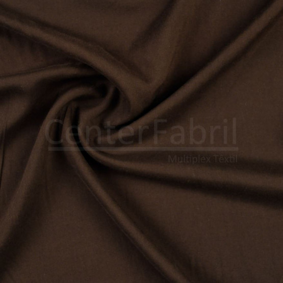 Tecido Viscose Lisa Marrom Larg140cm 100%Viscose 92gr/m2.Conserv1-N/2-2/3-2/5-3/6-1