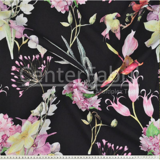 Tecido Viscose Estamp Digital Larg 145cm 100%Viscose 104gr/m2