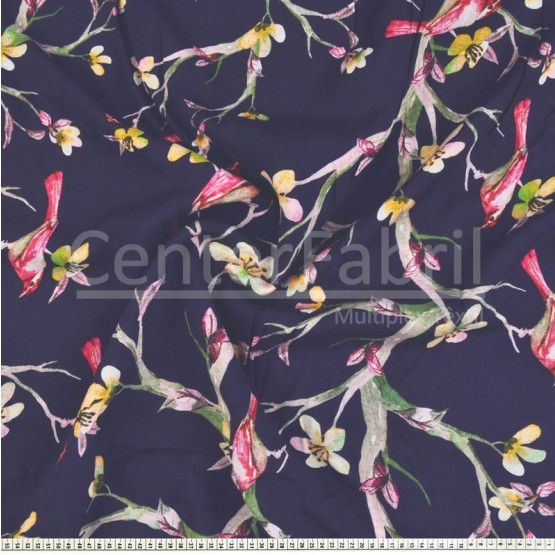 Tecido Viscose Estamp Digital Larg 145cm 100%Viscose 104gr/m2