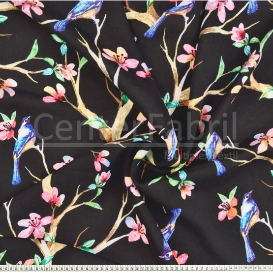 Tecido Viscose Estampa Digital Larg 145cm 100%Viscose 104gr/m2