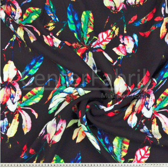 Tecido Viscose Estamp Digital Larg 145cm 100%Viscose 104gr/m2