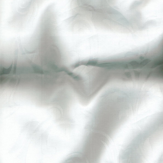 Tecido Percal Liso 400 Fios Jacquard AdamascadoTulipa Branco Largura 280cm 100% algodão 