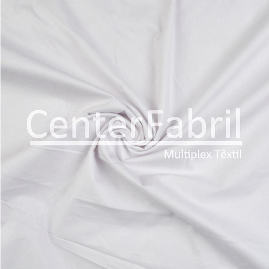 Tecido Percal 230Fios Branco Largura 250cm 100%Algodão 110gr/m2