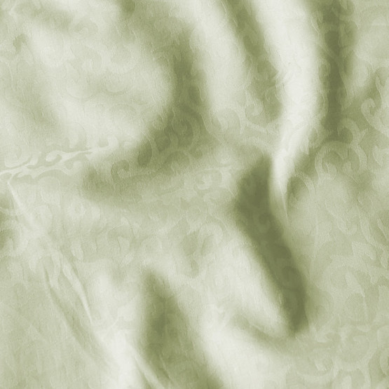Tecido Percal 300 FIOS Jacquard Verde Arabesco Largura 250cm 100% Algodão - ref 91003vrd des03