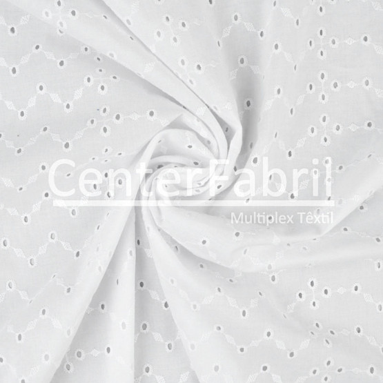 Tecido Laise Branca Largura 140cm - 100% Algodão. Conserv1-I/2-2/3-2/5-3/6-1