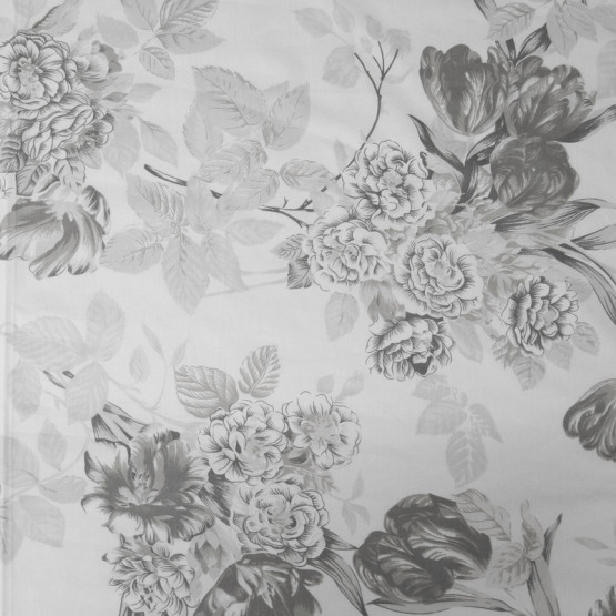 TECIDO PERCAL 200 FIOS ESTAMP  FLORAL LG 250cm 100%ALGODÃO des1445