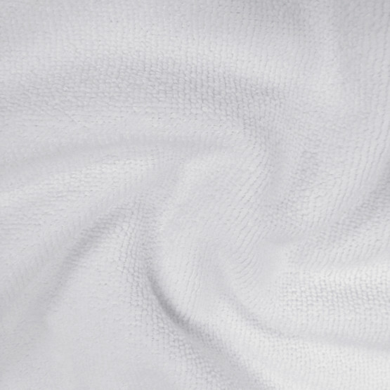 Tecido Felpado Microfibra para Limpeza Branco Larg. 1,95mt 100% Poliester