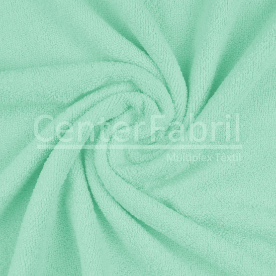 Tecido Atoalhado Felpudo Microfibra Verde Kelly Largura 145cm 80%Poliester 20%Poliamida