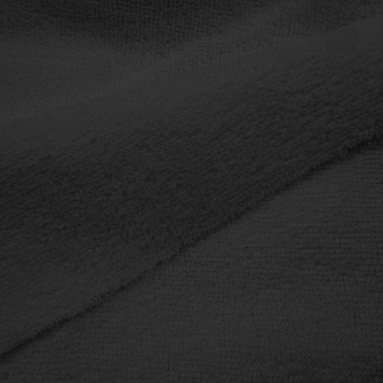 Tecido Atoalhado Felpudo Liso Preto Larg140cm 100%Algodão ref5290 cor 54036
