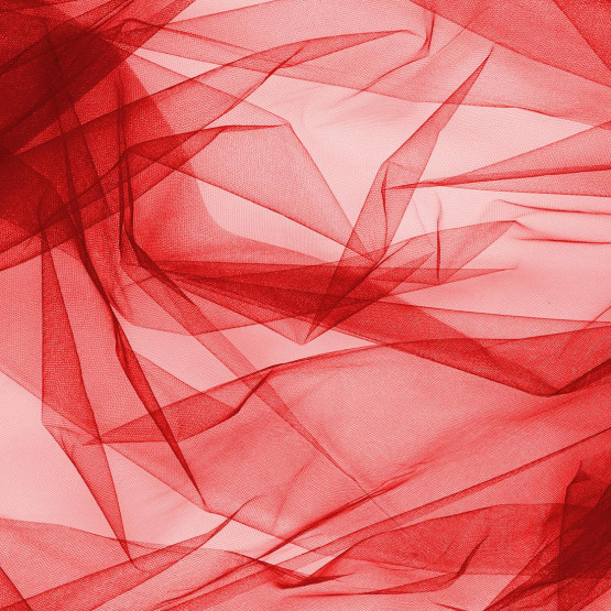 Tule Vermelho Largura 240cm 100% Poliamida