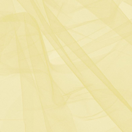 Tule Amarelo Claro Largura 240cm 100% Poliamida - 9,25gr/m2