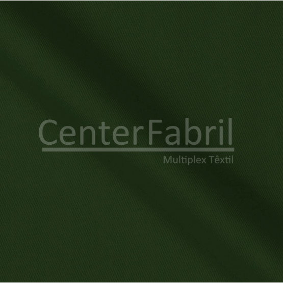 Tecido Brim Sarja Pesado Peletiz Verde Musgo Angra Moda Largura de 160cm 100% algodão - 260gr/m²