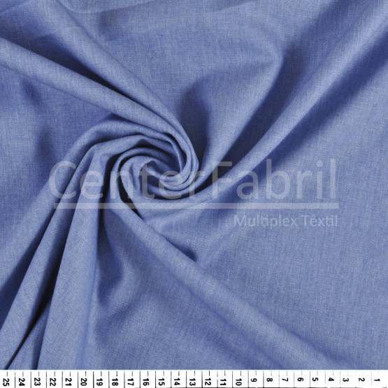 Tecido Jeans Unioffice Camisaria Profissional Azul 160cm 62%Algodão 38%Poliester 160gr/m2 4,8oz. Conserv 1-D/2-2/3-1/5-2/6-1
