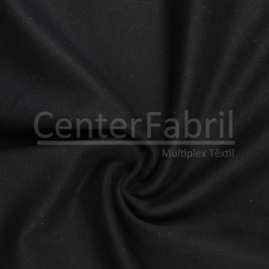 Tecido Brim Sarja Pesado Peletizado c/Elastano Sum Flex Preto Larg 1,60mt  98,5%Algodão/1,5%Elastano 285,2gr/m2 8,4oz. Conserv1-N/2-2/3-1/5-2/6-8