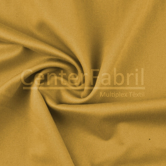 Tecido Brim Sarja Pesado Peletizado c/Elastano Sum Flex Mostarda Larg 1,60mt  98,5%Algodão/1,5%Elastano 285,2gr/m2 8,4oz. Conserv1-N/2-2/3-1/5-2/6-8