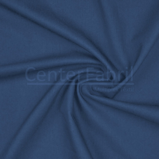 Tecido Denin Chambray Leve Azul Royal Larg 150cm 55%Viscose 42%Poliester 3%Elastano