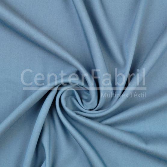 Tecido Denin Chambray Leve Garbana Azul Claro Larg 147cm 70%Viscose 27%Poliester 3%Elastano