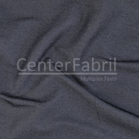 Tecido Bengaline Liso Jeans Marinho Lg 145cm 70%Viscose 25%Poliamida 5%Elastano - no urdume