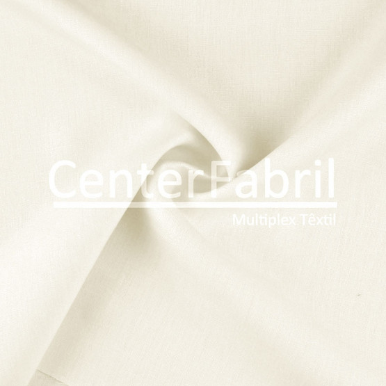Tecido Linho Off White Larg 150cm 100% Linho para Calça e Blazer - 215gr/m²