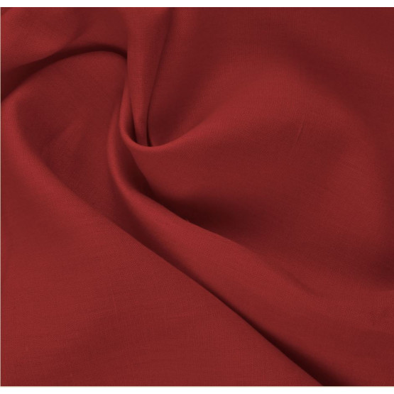 Tecido Linho Vermelho Larg 150cm 100% Linho para Calça e Blazer 215gr/m²