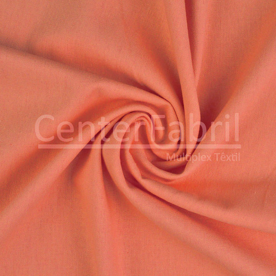 Tecido Linho c/Elastano Papaya Largura 140cm 51%Viscose 47%Linho 2%Elastano