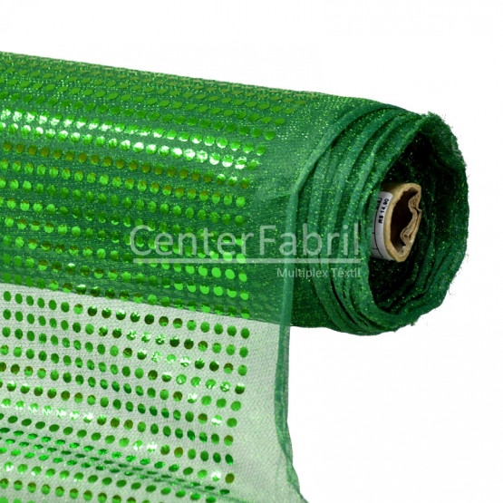 Tecido Paetê Laminado Verde e fundo Verde 100% poliester Larg. 100cm - Conserv1-H/2-2/3-3/4-3/5-4/6-1