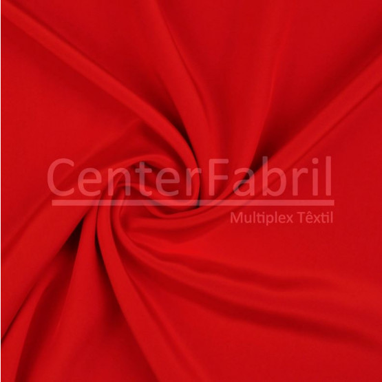 Tecido Crepe Chine Seda Pura Vermelho Larg 135cm 100%Seda  57gr/m²-75gr/ml . Conserv1-P/2-2/3-3/5-3/4-1/6-1