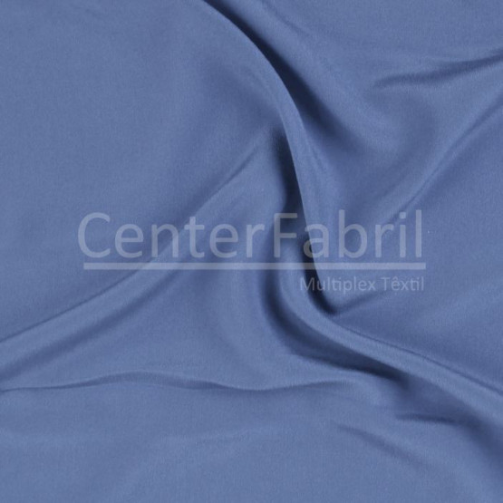 Tecido Crepe Chine Seda Pura Azul Larg 135cm 100%Seda  57gr/m²-75gr/ml . Conserv1-P/2-2/3-3/5-3/4-1/6-1