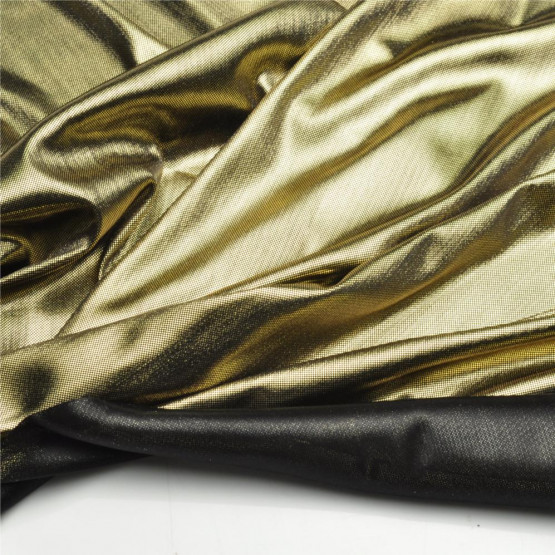 Lamê Laminado Dourado 100% poliester Larg.150cm - Conserv1-P/2-2/3-3/5-4/6-8
