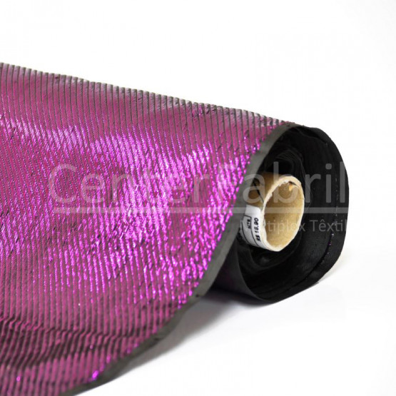 Tecido Lurex Sarjado Uva/Berry  Larg 140cm 89%Poliester 11%Poliester Metalizado - Conserv1-p/2-2/3-3/4-5/5-4/6-1