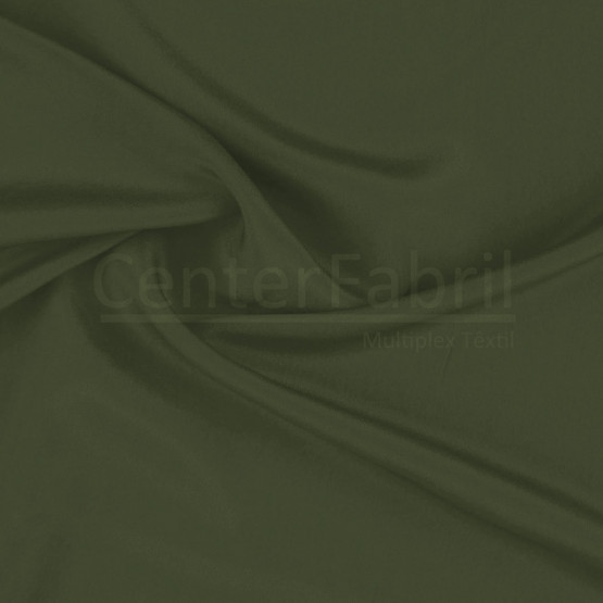 Tecido Crepe Chine Seda Pura Verde Musgo Larg 135cm 100%Seda  57gr/m²-75gr/ml . Conserv1-P/2-2/3-3/5-3/4-1/6-1
