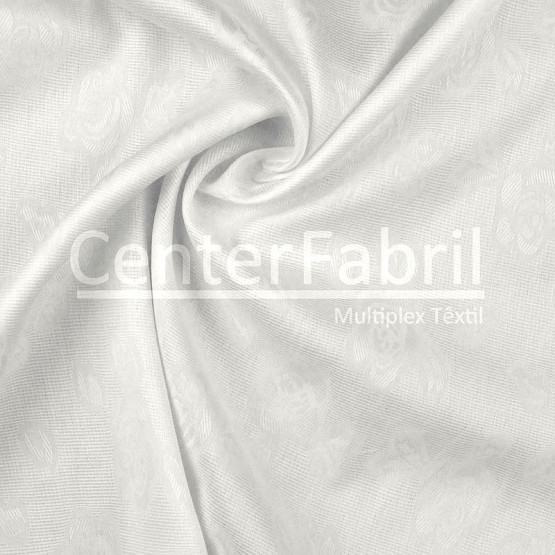 Tecido Jacquard Camisaria Branco Import Largura 140cm 100%Algodão. Conserv1-I/2-2/3-2/5-3/6-2