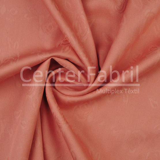 Tecido Jacquard Camisaria Salmão Import Largura 140cm 100%Algodão. Conserv1-I/2-2/3-2/5-3/6-2 Promo R$26,90 por R$ 14,90