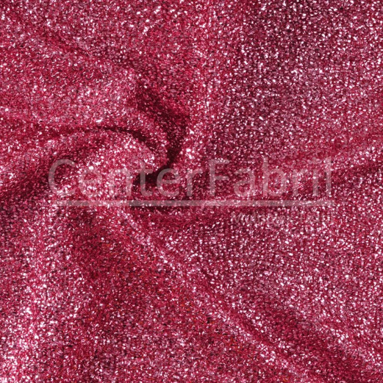 Lurex Screen Serpentina Rosa 100%Poliester Larg. 110cm 109gr/m2