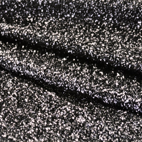 Lurex Screen Preto 51% Metalizado/49% Poliester Larg. 110cm